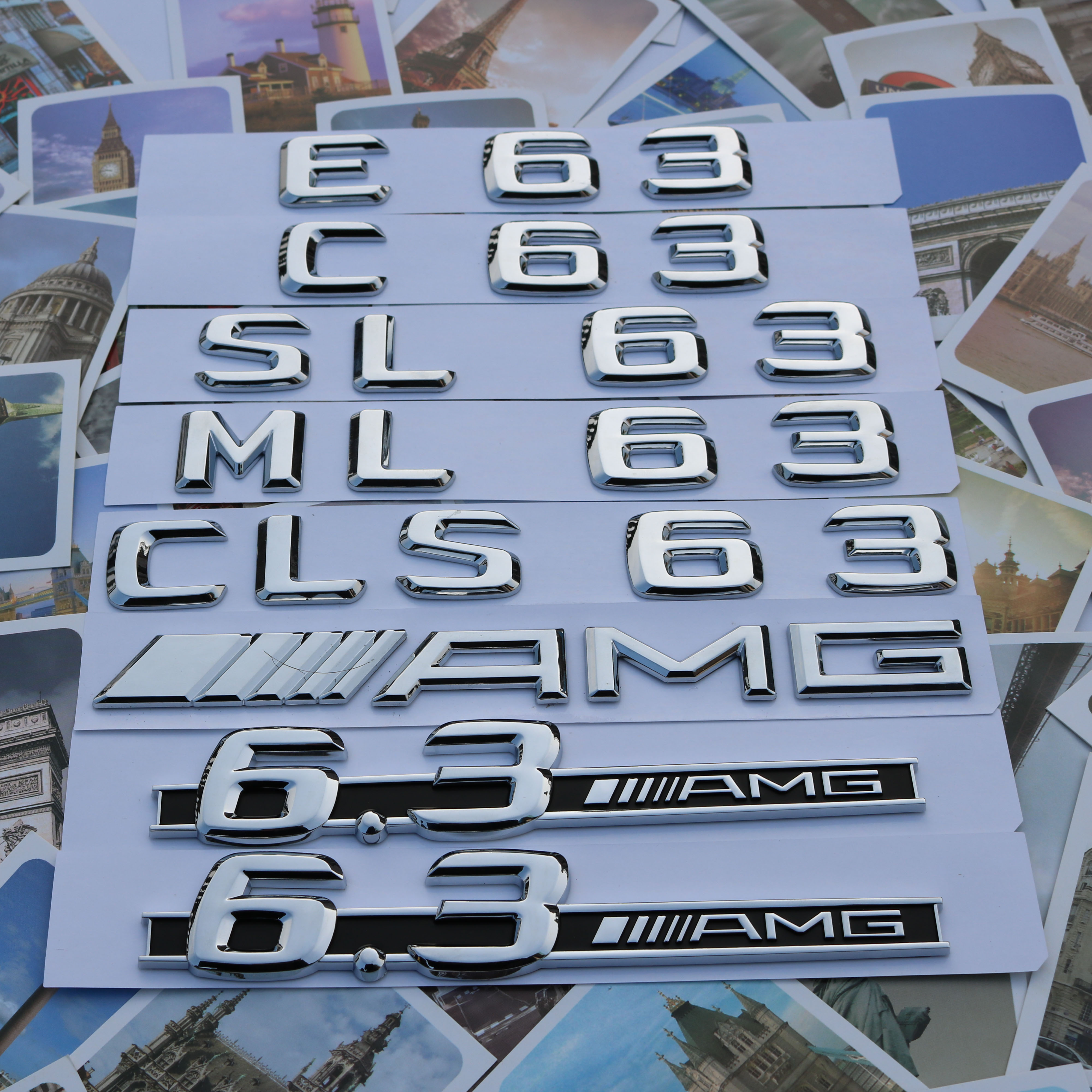 Old Penserin C63 E63 E63 ML63 ML63 modified loading mark 6 3AMG displacement Leaf Plate Side Marker