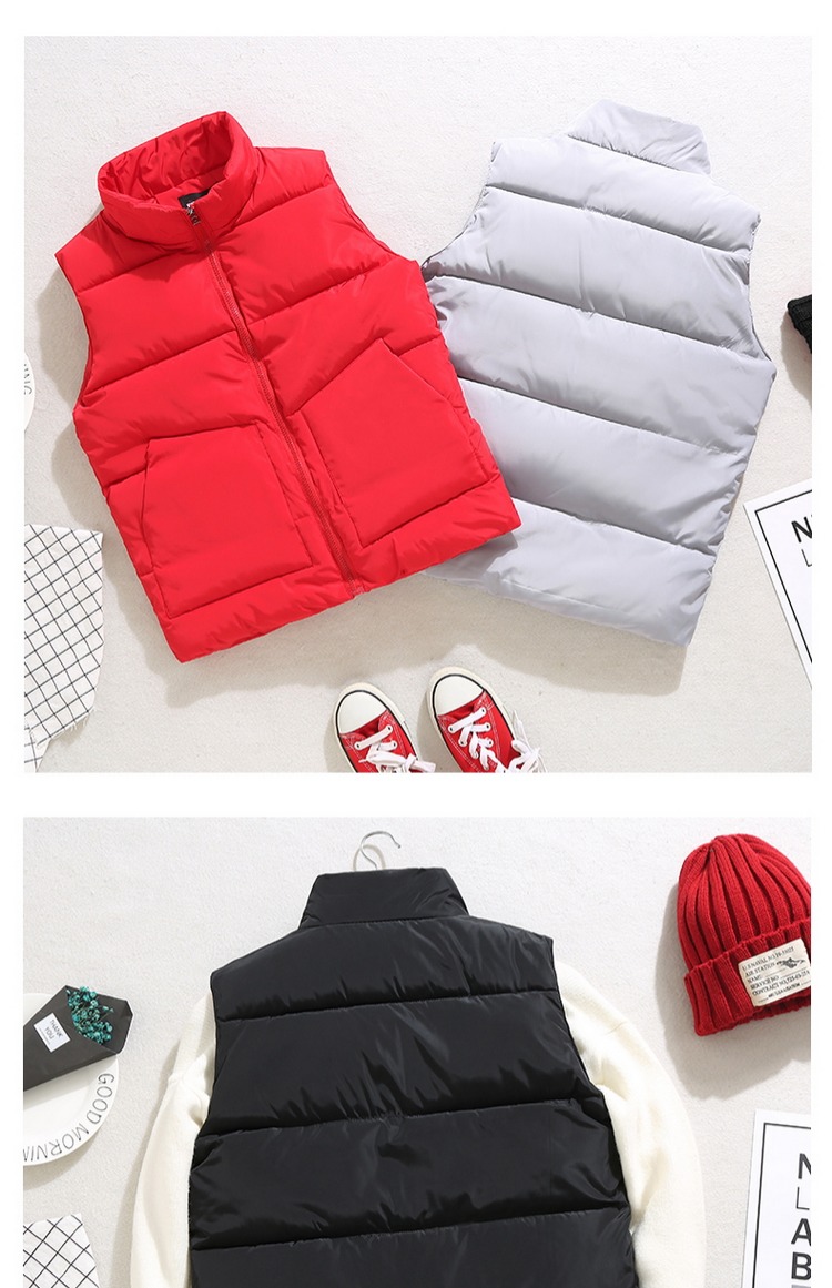 Mùa thu và mùa đông xuống áo vest cotton Phiên bản Hàn Quốc của những chiếc áo vest nam ấm áp vest vest ngang vai mạng xã hội đỏ với cùng một đoạn cotton áo khoác blazer nam hàn quốc