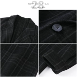 Зимнее шерстяное пальто, кашемировые двусторонние джинсы с начесом, шерстяная куртка, средней длины