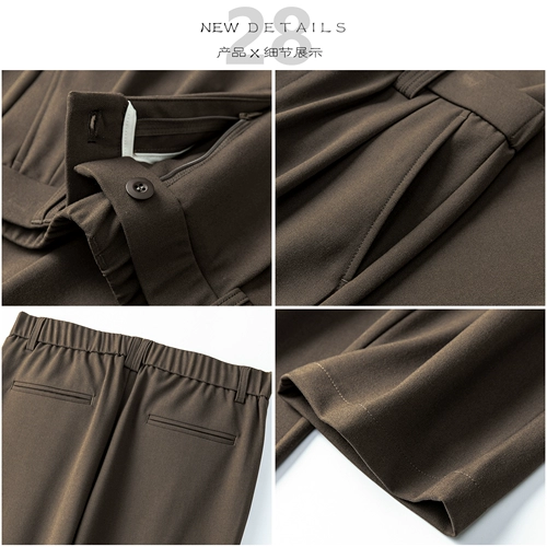 Штаны, мужской костюм для отдыха, свободный прямой крой