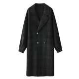 Зимнее шерстяное пальто, кашемировые двусторонние джинсы с начесом, шерстяная куртка, средней длины