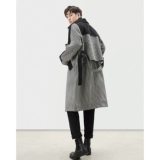 Кашемировое шерстяное пальто, длинная вельветовая демисезонная куртка, средней длины