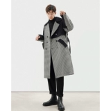 Кашемировое шерстяное пальто, длинная вельветовая демисезонная куртка, средней длины