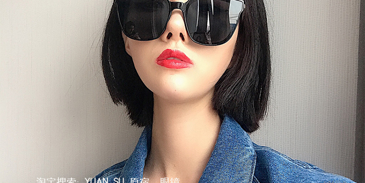 2018 mới retro kính đen vuông nam cá tính thủy triều siêu lửa kính râm lưới đỏ đường phố nữ kính cận thời trang