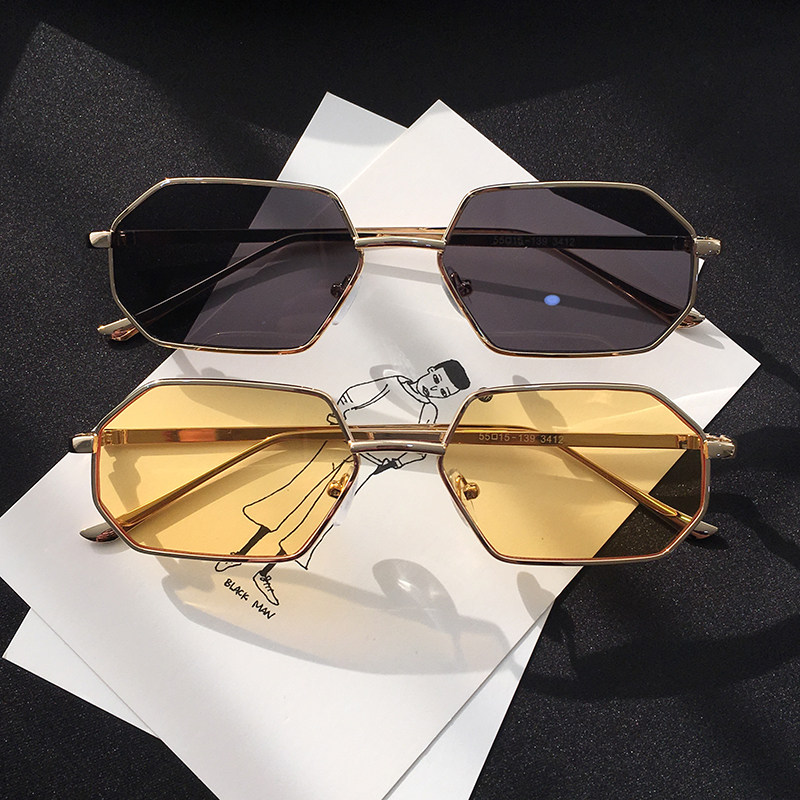 South Korea's new inns superfire sunglasses round face sunglasses Women's Chaonets Red Street Glasses Female Concave styling