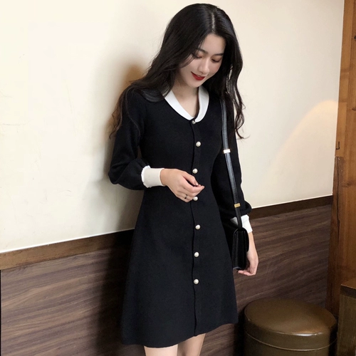 Праздничнное длинное трикотажное шерстяное платье, в стиле Шанель, длина миди