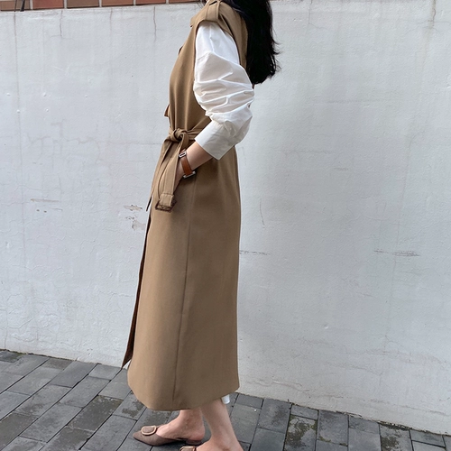 Осенний плащ, длинный жилет, классическая куртка для отдыха, по фигуре