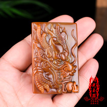 Yunnan Huanglong Yulong brand belt buckle natural jade jade mens jade pendant jade brand waist buckle