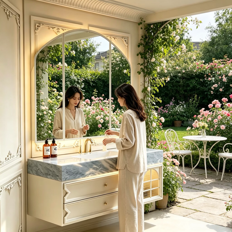 2026 New Model Seamless Bathroom Cabinet with Sink and Washbasin Combination for Toilet and Bathroom, Integrated Basin