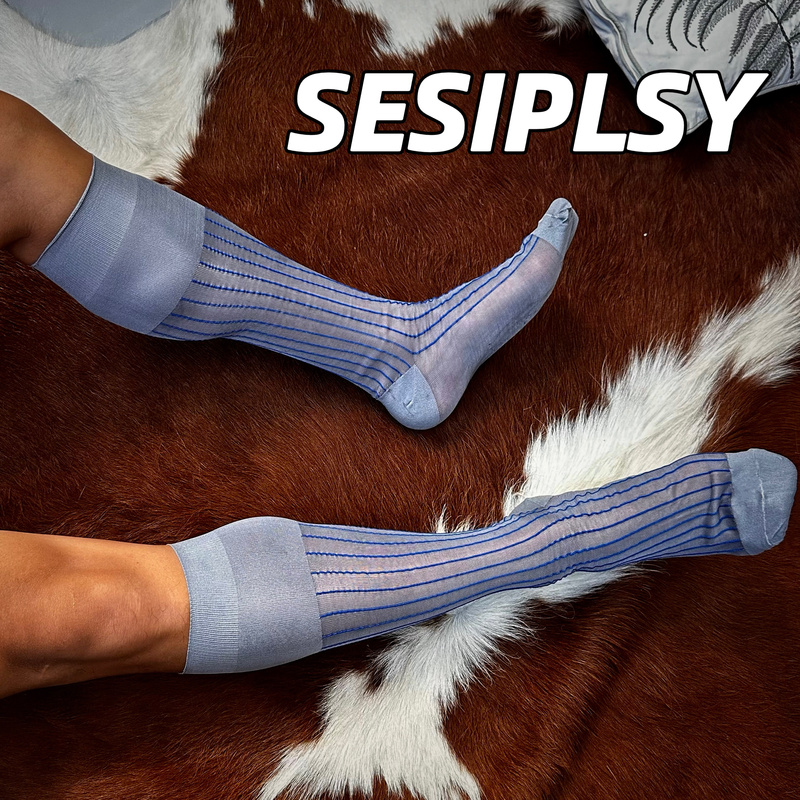 【Sesiplay：Sherlock Holmes Socks·Ice Peak】Men's Dress Socks