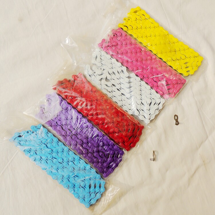 Gui HP6 Speed 7 Speed Climbing Bike Road Car Chain Original Magic Buckle L Hollowed-out Color Variable Speed Chain