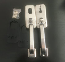 Security door open and handle old fashioned press double live handle door lock handle stainless steel panel thickened and durable door