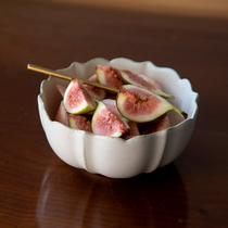 Miyake white coarse pottery handmade lace Chinese noodle bowl Creative beef noodle bowl Size set bowl Household large bowl