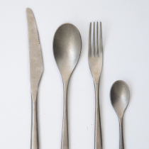 Japanese vintage old snowflake steak knife Japanese style and taste series Japanese stainless steel tableware Main dining knife fork spoon