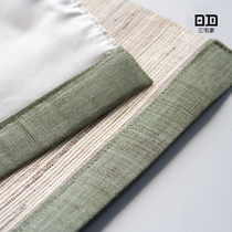 Miyake striped fabric placemat Japanese cotton linen placemat handmade Ramie placemat Creative insulation coaster