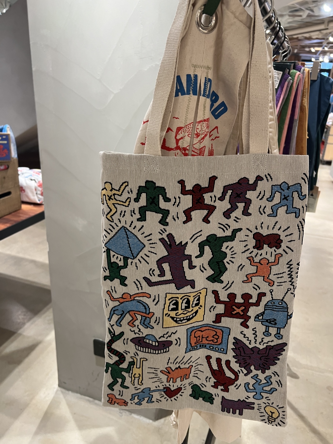 New Tote bag tote bag graffiti Case Halin jacquard shopping bag eco-friendly bag 35X45cm-Taobao