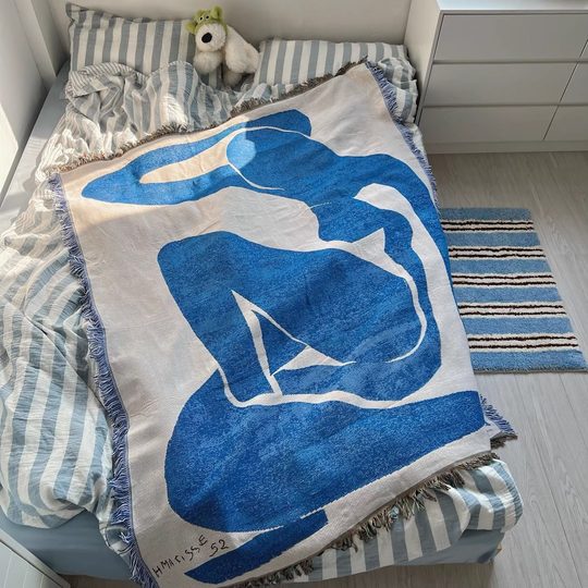 Henri Matisse, blue nude Blue blanket cover bedroom tapestry tapestries sofa blanket