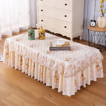 Tea table cloth waterproof and oil-proof tea table set cover tv cabinet full-inclusive tea table table mat simple rectangular dining table cloth Tea table cloth waterproof and oil-proof tea table set cover tv cabinet full-inclusive tea table table mat simple rectangular dining table cloth