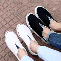 Special price couple shoes Double Star mens and womens Korean shoes Lazy shoes One foot canvas shoes Summer casual sports shoes