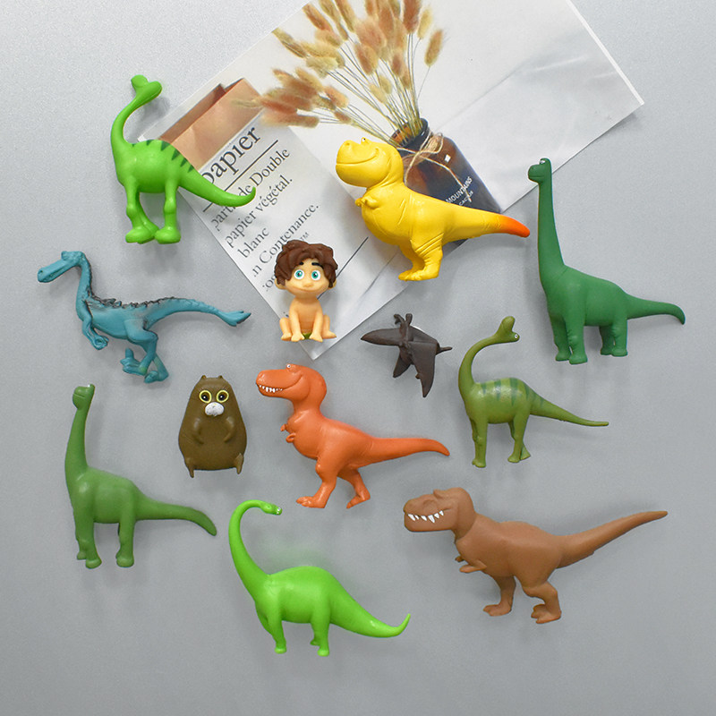 Little dinosaur home refrigerator paste creative Korean personality Nordic early taught cute cartoon iron magnet sticker