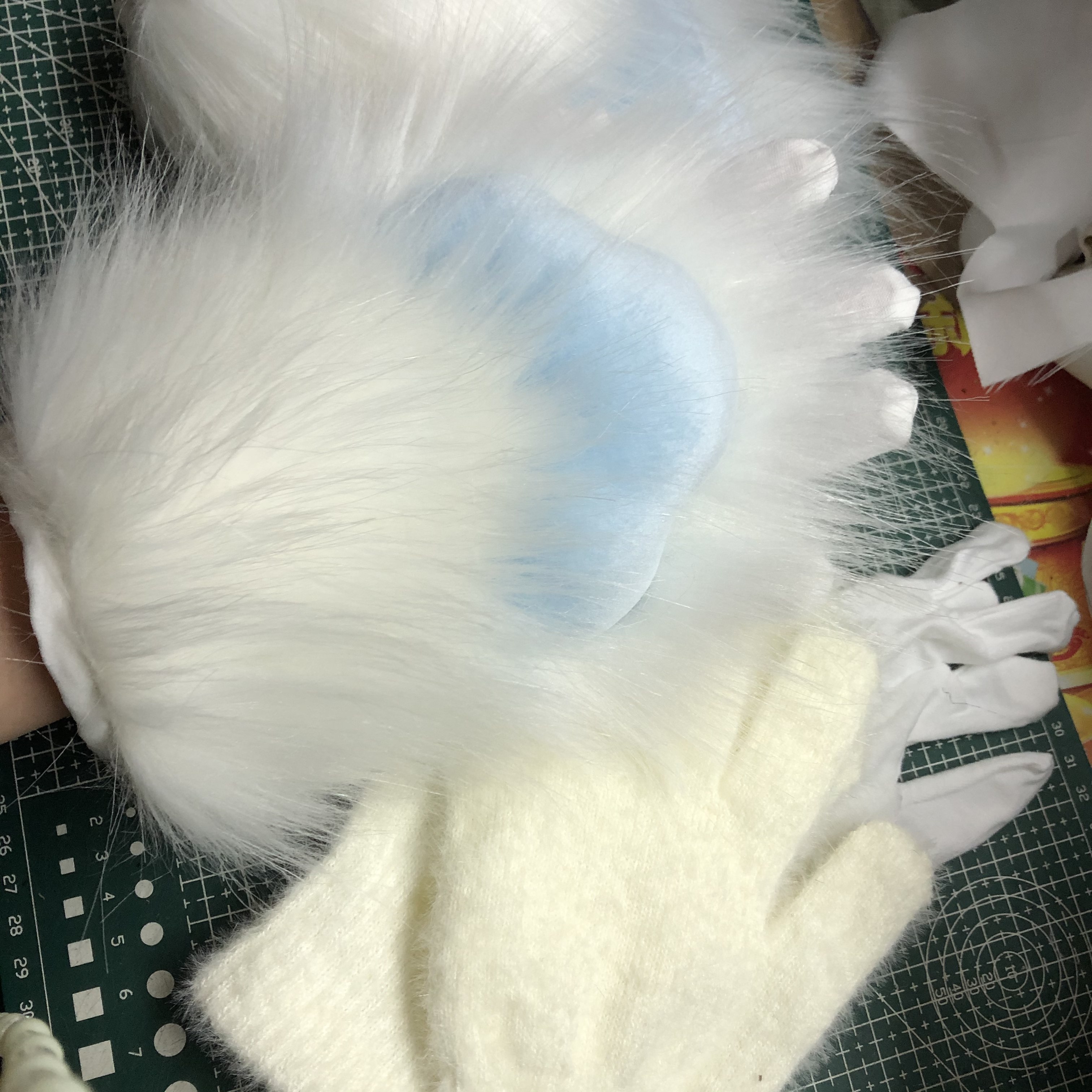 furry福瑞/兽装 kiy系福瑞二次元漫展可爱猫爪子兽装手套肉垫发声手爪搞怪cosplay