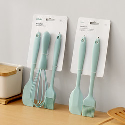 Silicone Spatula Baking Tool Set Air Fryer Oil Brush High Temperature Resistant Cake Making Mixer Egg Beater Cream Knife