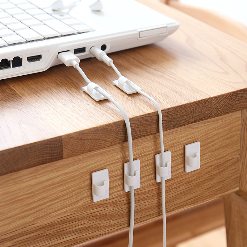 Japan Creative Adhesive Type Solid Wire Clamp Wall Cementing Wire Fixation Wire Fixation Wire Fixation Finishing Clamps