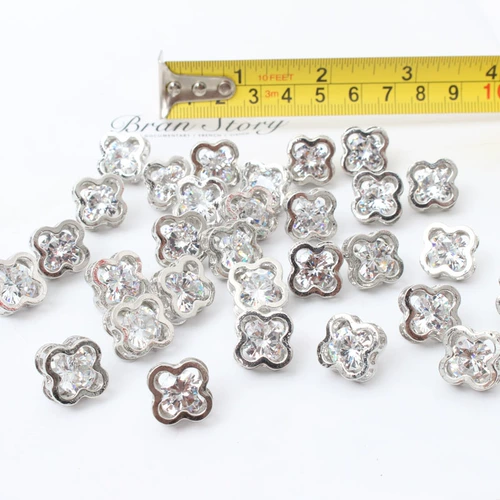 Бриллиантовый аксессуар для волос, сверло ручной работы, резинка для волос, четырехлистный клевер, в корейском стиле, DIY