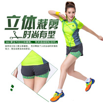 Summer single and double number marathon running sports shorts Womens fake two-piece stretch heel fitness shorts Slim-fit quick-drying