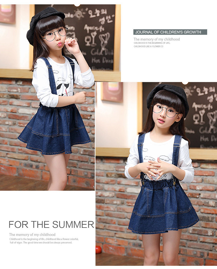 Jupe fillette en toile - Ref 2050182 Image 12