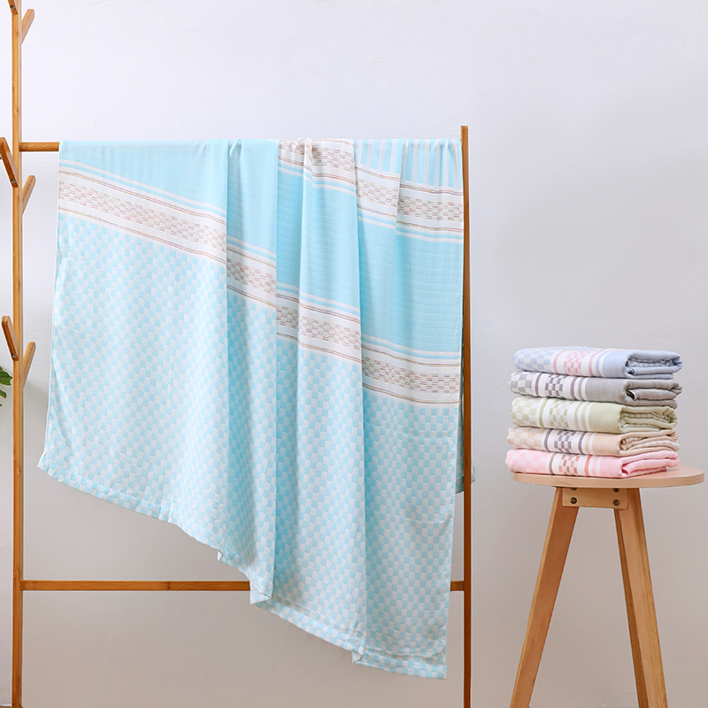 Sanmian Sanmian bamboo pulp Bamboo fiber towel is covered by summer cool blanket Adult single blanket Air conditioning blanket Summer ice silk blanket