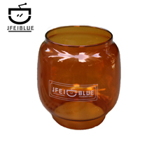 British JFEIBLUE outdoor camping fire hand lamp accessories glass lampshade for Feuerhand Dietz