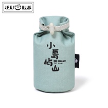 Japanese-style outdoor camping grain rice bag funnel mouth button mouth is not easy to sprinkle large-capacity canvas collection bag