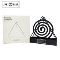 JFEIBLUE outdoor mosquito repellent portable mosquito coil box mosquito coil tray bracket camping fishing safety can be hung