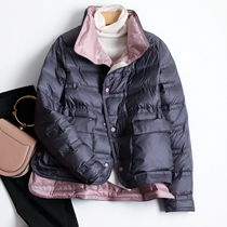 Lightweight short down jacket women 2021 new explosive fashion loose temperament small man double-sided high-end jacket