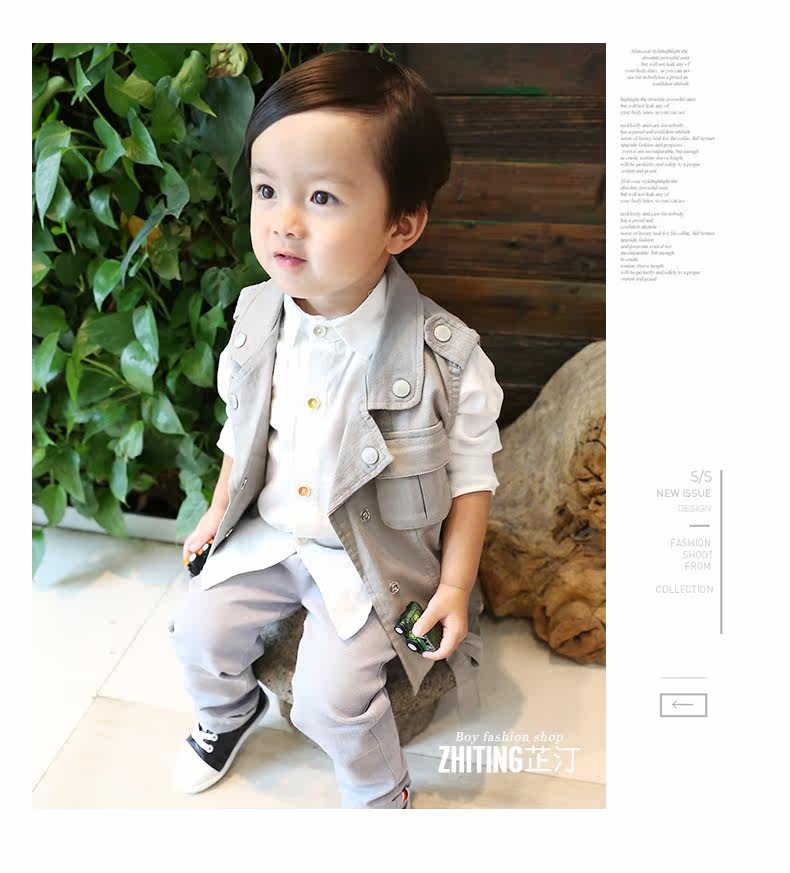 Gilet garcon &AMP en Toile de coton - Ref 2067220 Image 13