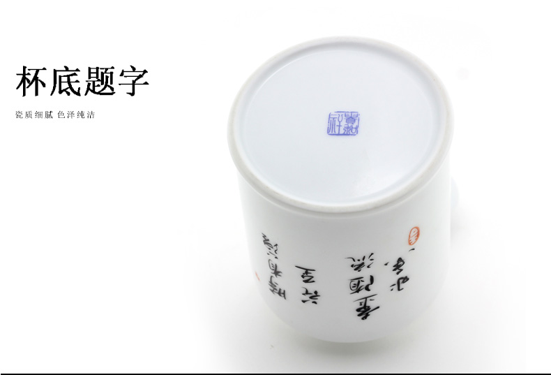 Jing DE and auspicious hand - made up with caddy fixings jingdezhen ceramic POTS of tea gift packing box medium size pot