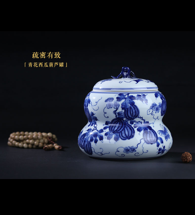 Beijing DE and auspicious jingdezhen caddy fixings checking ceramic POTS awake scattered receives POTS of tea packaging gift box