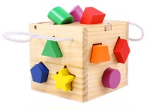 Ten or three holes 13 holes wisdom box log intelligence box three-dimensional building blocks childrens educational early education