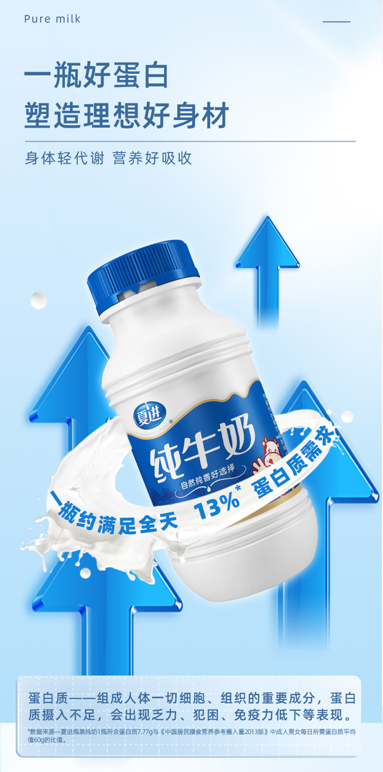 国家重点龙头乳业，夏进 全脂纯牛奶243mL*6瓶*2件 29.8元包邮 买手党-买手聚集的地方