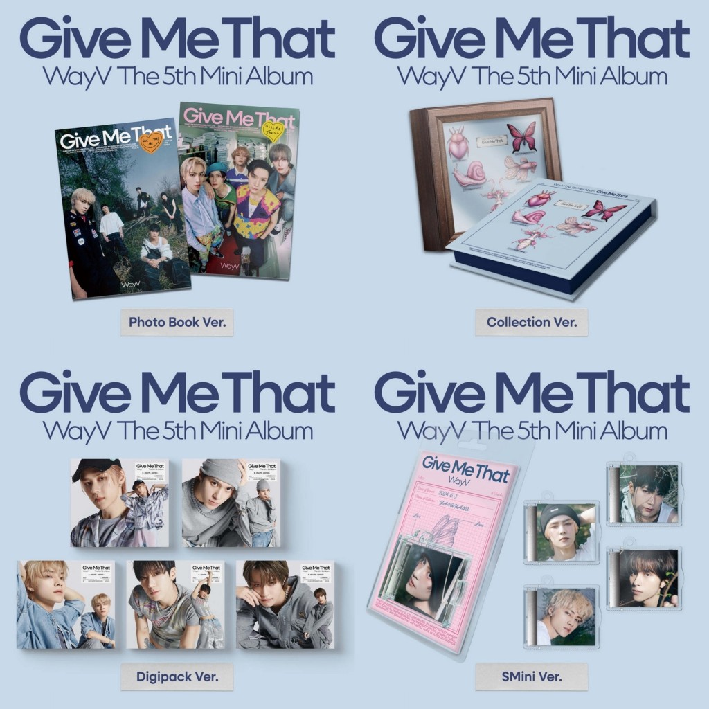 WayVのミニアルバム5th『Give Me That』（TEN（イ・ヨンチン）、リウ・ヤンヤン、シャオ・ジュンによる作品）が入荷しました。