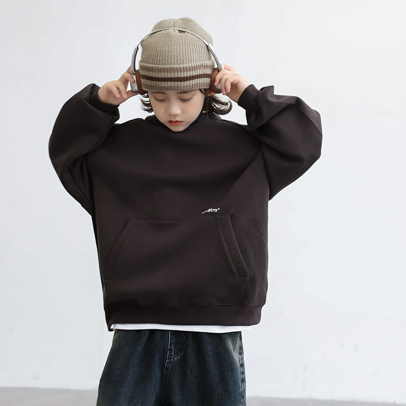 Boys' Sweatshirt with Hood, Spring and Autumn 2025 New Style, Children's Top, Big Kids' Cool Autumn Outfit, Boys' Hoodie, Loose Clothing