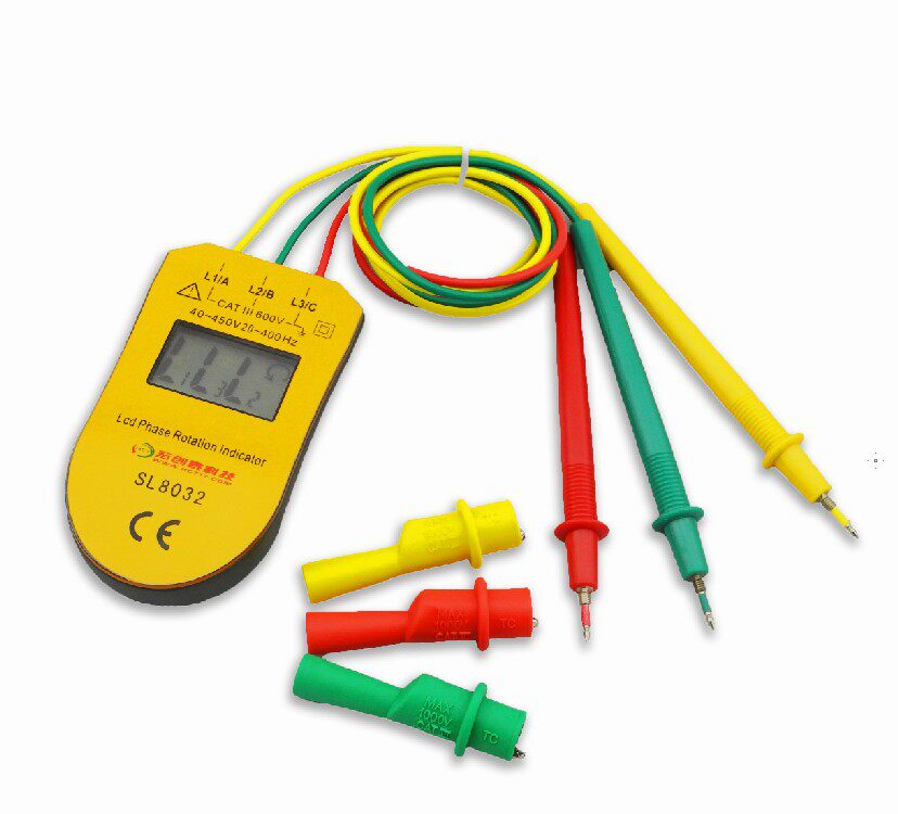 The new LCD liquid crystal digital sequence sequence test instrument three - phase - meter phase table