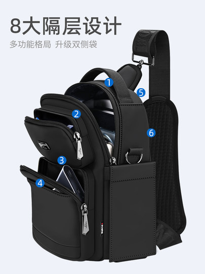 Septwolves сумка через плечо мужская сумка через плечо мужская новинка 2025 года модная мужская сумка портативный небольшой рюкзак для выхода на улицу