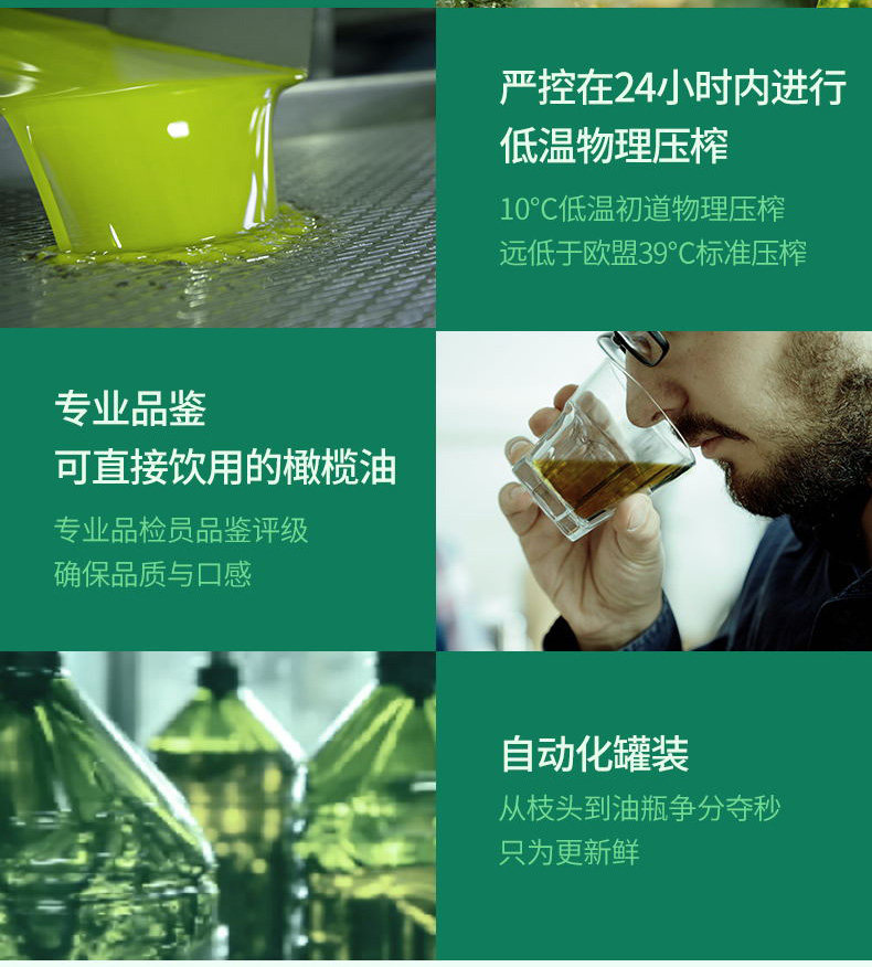 西班牙产 品利 特级初榨橄榄油 250ml*2瓶 图6