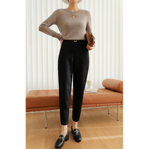 Njiahui Wang Good Pants Type Athflow Wind High Waisted Pants Female Autumn Winter Loose Casual 90% Banana Pants