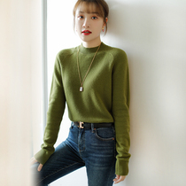 Enjiahui town store pure~cashmere knitwear womens autumn and winter 2020 new pullover with thickened bottoming shirt