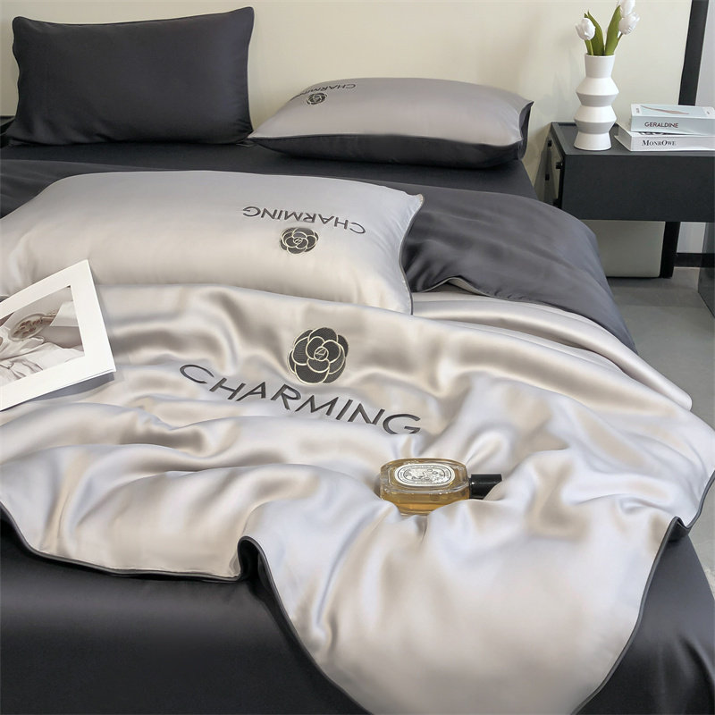 Ice Silk Summer Quilt Air-Conditioning Quilt Four-Piece Set Plus Pillow Core Six-Piece Set Student Dormitory Air-Conditioning Thin Quilt Complete Set