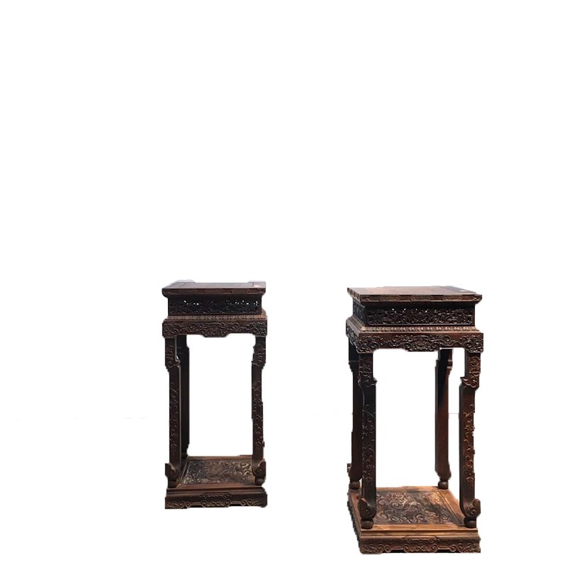 Big red acid branch old material palace flower stand flower pot stand decoration flower several cross-toe rosewood furniture factory outlet