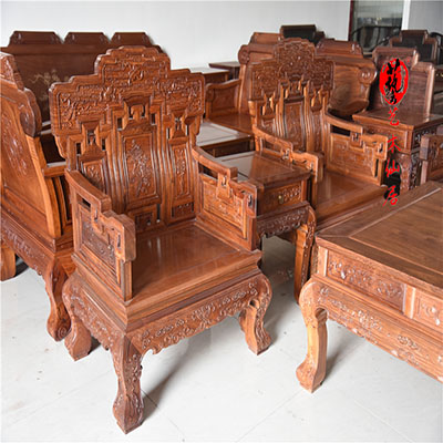 Bộ ghế sofa Xiangyun của 10 bộ bàn ghế phòng khách bằng gỗ hồng mộc Miến Điện kết hợp đồ gỗ lớn bằng gỗ hồng mộc Xianyou - Bộ đồ nội thất ghế sofa thông minh